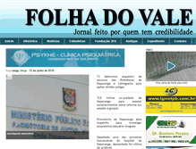 Tablet Screenshot of folhadovali.com.br